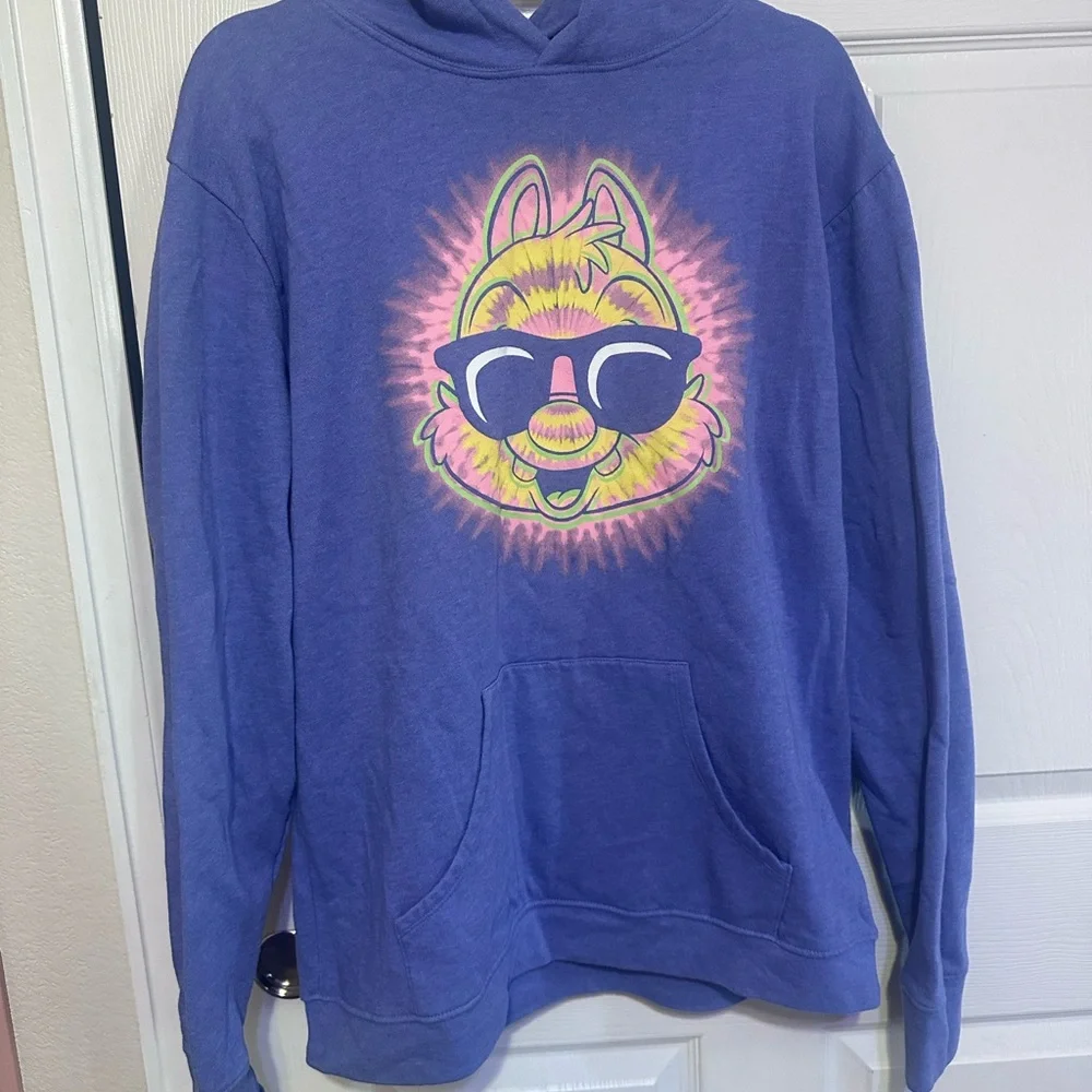 Disney Parks Lavender Hoodie with Tie-Dye Dale Graphic